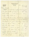 Franklin D. Roosevelt Autograph Letter Signed, Circa 1927 -- Roosevelt Writes a Loving Letter to His Son, Who Just Left for School