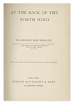 George MacDonald Signed First U.S. Edition of His Masterpiece, ''At the Back of the North Wind'' -- Inscribed to His Aunt, ''for her children''