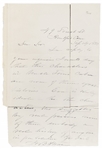Harriet Beecher Stowe Autograph Letter Signed Regarding ''...the characters in Uncle Tom's Cabin...Eva is wholly ideal, the other characters, tho suggested by real persons...''