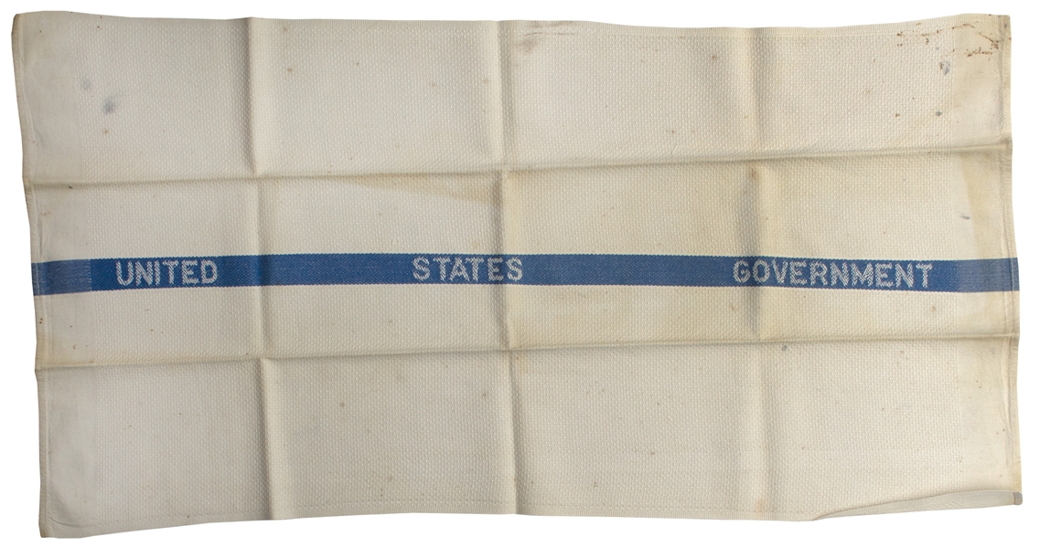 U.S. Senate Towel Used by John F. Kennedy, From His Senate Office Bathroom