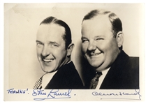 Laurel & Hardy Signed Photo