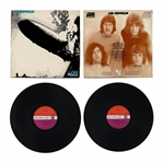 Led Zeppelin First Pressing of Their Debut Album -- With Turquoise Lettering