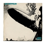 Led Zeppelin First Pressing of Their Debut Album -- With Turquoise Lettering
