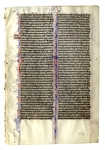 Beautiful 13th Century Biblical Manuscript