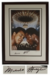 Muhammad Ali & Joe Frazier Dual-Signed Large 22.5 x 30.5 Photo of the Fight of the Century -- Limited Edition With Steiner COA