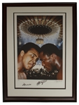 Muhammad Ali & Joe Frazier Dual-Signed Large 22.5'' x 30.5'' Photo of the ''Fight of the Century'' -- Limited Edition With Steiner COA