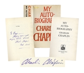 Charlie Chaplin Signed Autobiography to His Friend, the Photographer Alfred Eisenstaedt