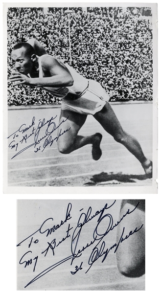 Olympic Track & Field Hero Jesse Owens 8'' x 10'' Signed Photo