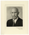 Orville Wright Signed Photo -- Beautiful Matte Photo Measures 10.75'' x 13.75'' -- With Accompanying Photograph of the Kitty Hawk Taking Flight