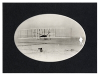 Orville Wright Signed Photo -- Beautiful Matte Photo Measures 10.75'' x 13.75'' -- With Accompanying Photograph of the Kitty Hawk Taking Flight
