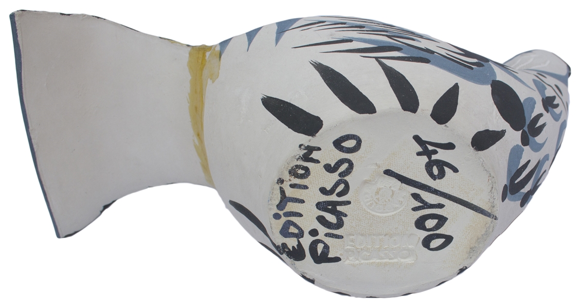Pablo Picasso ''Sujet Colombe'' -- Dove Vase Created at the Madoura Pottery Studios