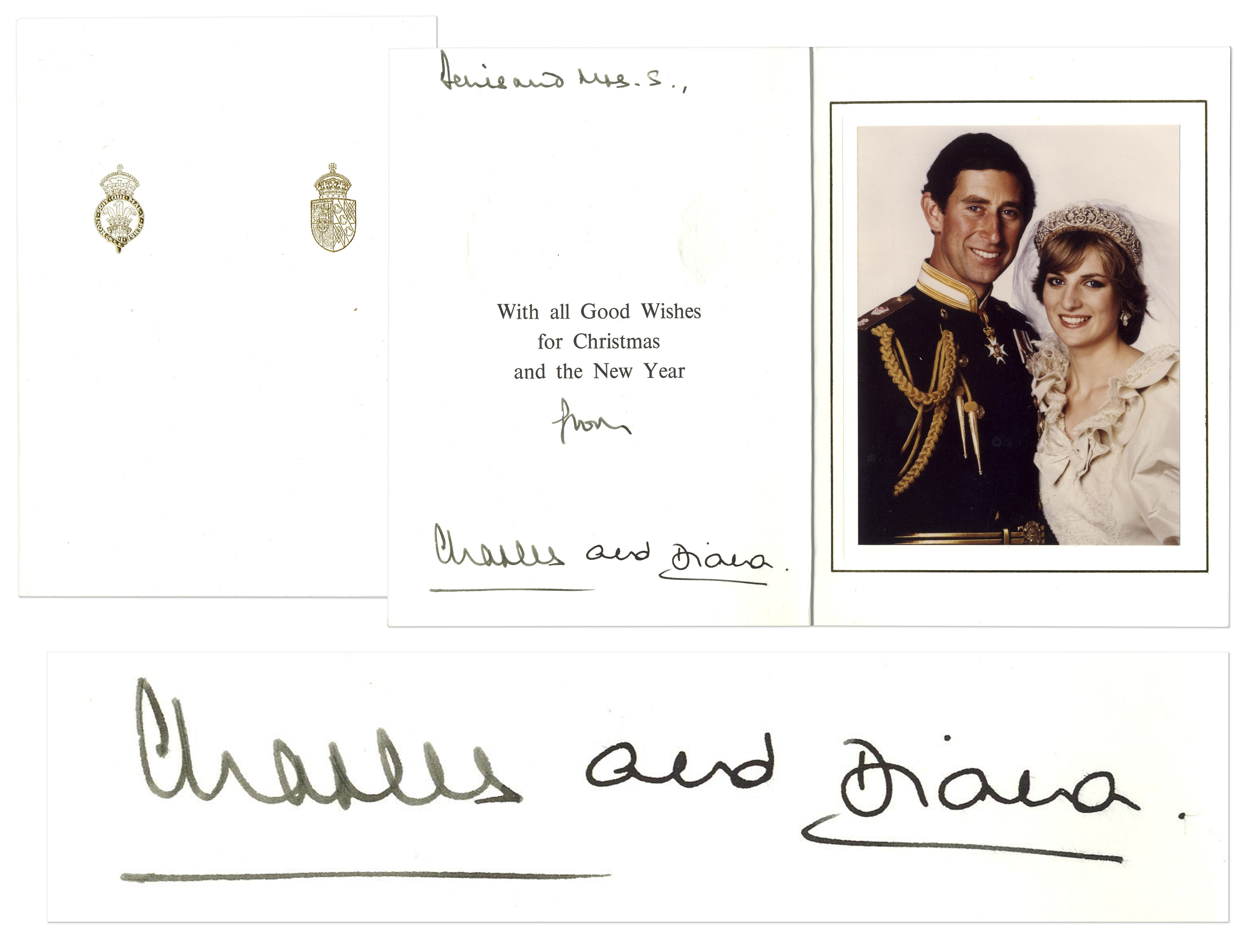 Auction your Princess Diana Autograph at Nate D. Sanders Auctions