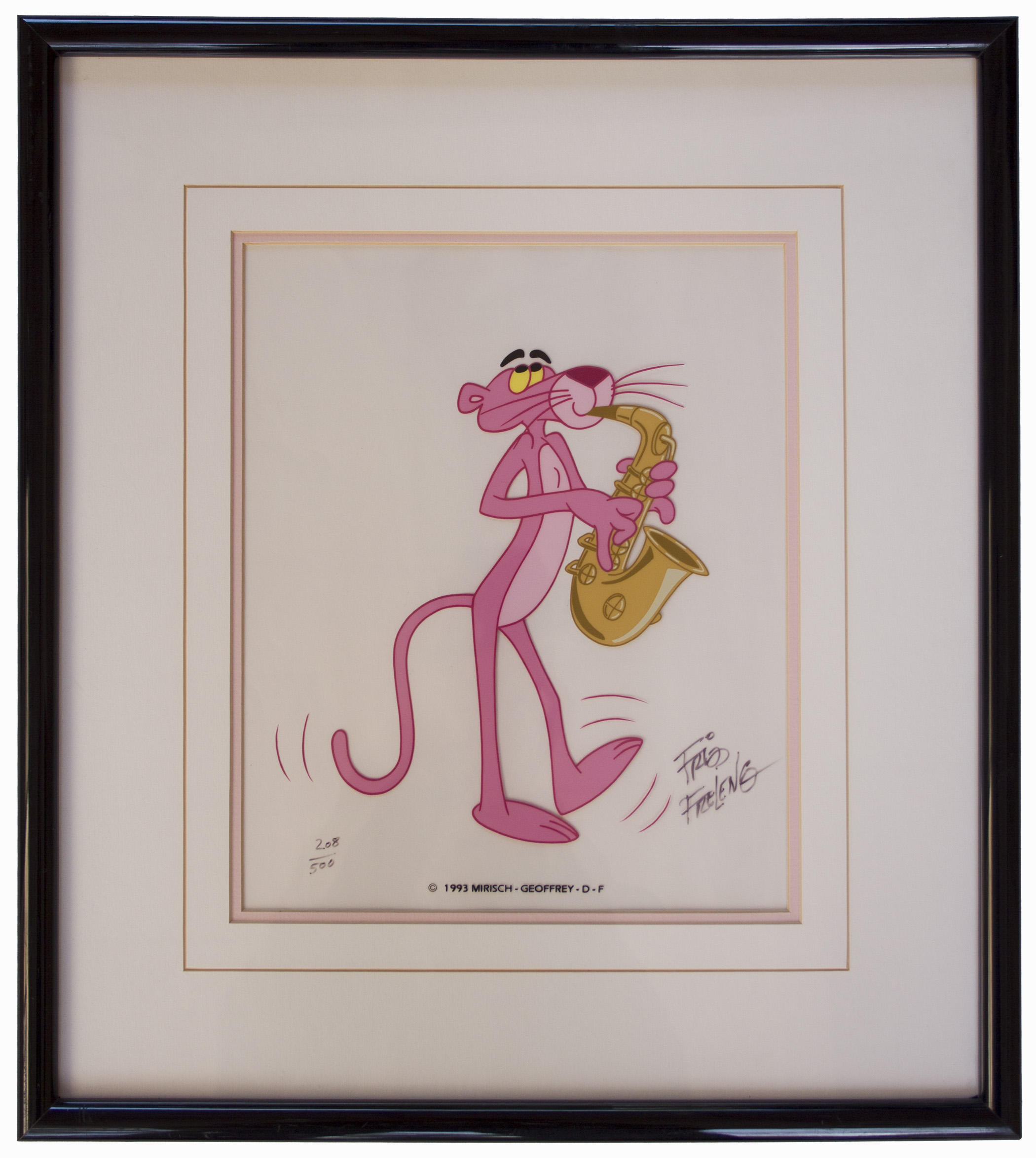 Lot Detail - Pink Panther Limited Edition Hand-Painted Cel Signed by ...