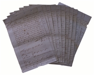 Texas Court Document From 1858 Regarding Ownership of a Slave -- Court Presided Over by Judge Nicholas W. Battle, Who Ruled That a Freed Black Man Could Not Sell Himself Into Slavery