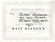 Walt Disney Signed First Edition of ''Walt Disney's Surprise Package'' -- With Phil Sears COA
