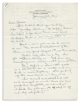 Mary Astor Autograph Letter Signed Regarding ''Goodbye, Darling - Be Happy'' -- ''...it would take the ingenuity of a Hitchcock to photograph psychosis from the psychotic's point of view...''