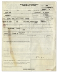 Mary Astor Collection of Carbon Documents Signed -- Including Two Motion Picture & Television Hospital Admittance Forms