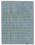 Iwo Jima Marine Rene Gagnon Autograph Letter Signed, With Signed Cover -- ''...you can't possibly imagine there's a war going on...as it is now lots of husbands and boyfriends are not coming back...''