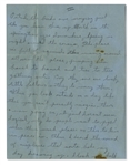 Iwo Jima Marine Rene Gagnon Autograph Letter Signed, With Signed Cover -- ''...you can't possibly imagine there's a war going on...as it is now lots of husbands and boyfriends are not coming back...''