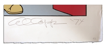 Al Capp Signed ''Li'l Abner'' Artist's Proof Lithograph, Featuring Mammy Yokum -- Signed ''Al Capp '74'' & ''EA 11/20'' -- Measures 23.75'' x 25.75'' -- Staining to Border; Very Good Condition