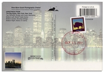 World Trade Center Postcard -- Postmarked 9/11/01
