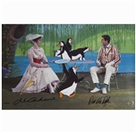 Julie Andrews & Dick Van Dyke Signed Limited Edition ''Mary Poppins'' Artwork by Disney -- Created From Original Disney Animation Drawings