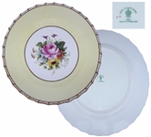 Ronald & Nancy Reagan Beautiful Porcelain Dessert Plate