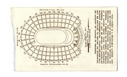1932 Summer Olympics Ticket to the Opening Ceremony