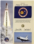 NASA Flag Flown on Space Shuttle Discovery