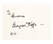 Georgia O'Keefe Signed Program in Her Honor