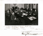 Gorgeous 16.5 x 12 Photo Signed by Harry Truman & His Cabinet -- From the Estate of Agriculture Secretary Charles Brannon