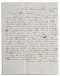1849 California Gold Prospector Autograph Letter Signed -- ...I hope that you will not think that I have taken leave of my senses...the small package of gold sent...