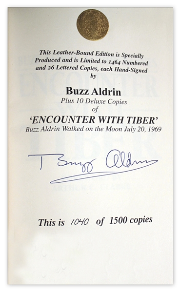Limited Edition ''Encounter With Tiber'' Signed By Astronaut Buzz Aldrin