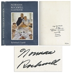 Norman Rockwell Signed Copy of His Biography, Illustrator -- Inscribed to fellow Vermonters