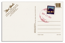 World Trade Center, New York City Postcard -- Postmarked 9/11/01