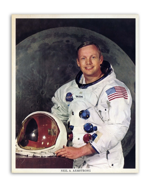 Neil Armstrong Signature, With NASA Photo of Armstrong -- With Steve Zarelli COA