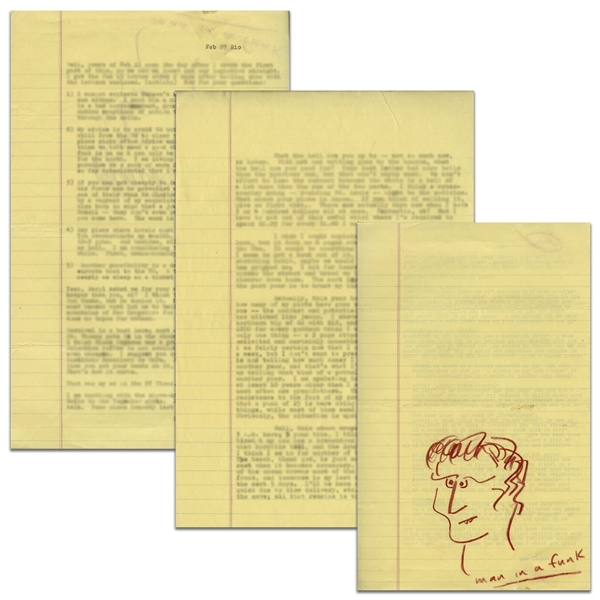 Incredible Hunter S. Thompson Archive of 182 Letters -- …I am not going to be either the Fitzgerald or the Hemingway of this generation…I am going to be the Thompson of this generation…