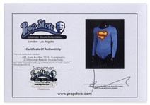 Superman Hero Costume Worn by Christopher Reeve in the 1978 Superman Film