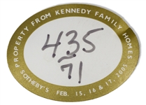 Elegant White-Glazed Oyster Plate Owned by the Kennedy Family -- From Sotheby's 2005 Sale, ''Property From Kennedy Family Homes''