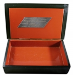 Ronald & Nancy Reagan Personally Owned Russian Box -- Displayed at the White House & With Plaque Engraved for Nancy Reagan