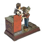 ''Mason Bank'' Cast Iron 19th Century Mechanical Bank -- Fully Functioning & With Original Key