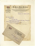 Clara Barton Letter Signed on Red Cross Letterhead