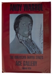 Andy Warhol Signed 50 x 35 Poster, With Hand-Drawn River, From His American Indian Series -- Here Featuring Activist Russell Means, a Leader at Wounded Knee