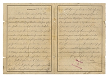 Auschwitz Concentration Camp Letter From 1944 -- ''...I do not need my wife's address. I only wanted to know where she is and what she and the children are doing...''