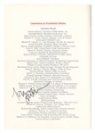 1992 Presidential Debate Program Signed by President George H.W. Bush, future President Bill Clinton, Hillary Rodham Clinton & Journalist Tom Brokaw