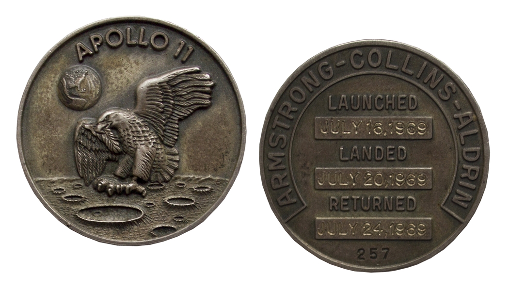 Space-Flown Apollo 11 Robbins Medal -- Owned by Buzz Aldrin