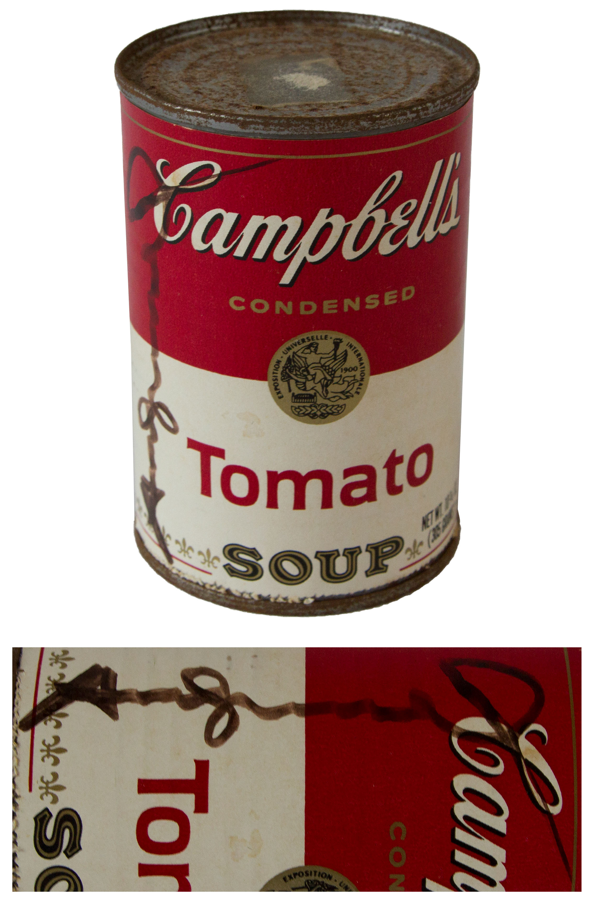 Lot Detail - Andy Warhol Signed Iconic Campbell's Soup Label