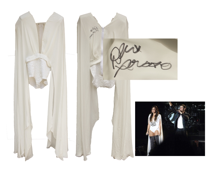Demi Lovato Concert-Worn Outfit, Signed by the Superstar -- Also With Signed Photo