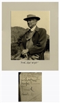 Frank Lloyd Wright Signed 11 x 14 Photograph