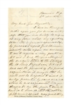 Jefferson Davis Autograph Letter Signed in Response to General William Sherman Calling Him a Conspirator -- ''...Sherman's speech...which bore the slander...''